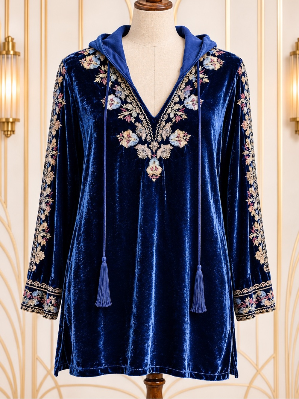 Johnny Was Remedios Emi velvet heavily embroidered Hoodie NWT
extremely RARE